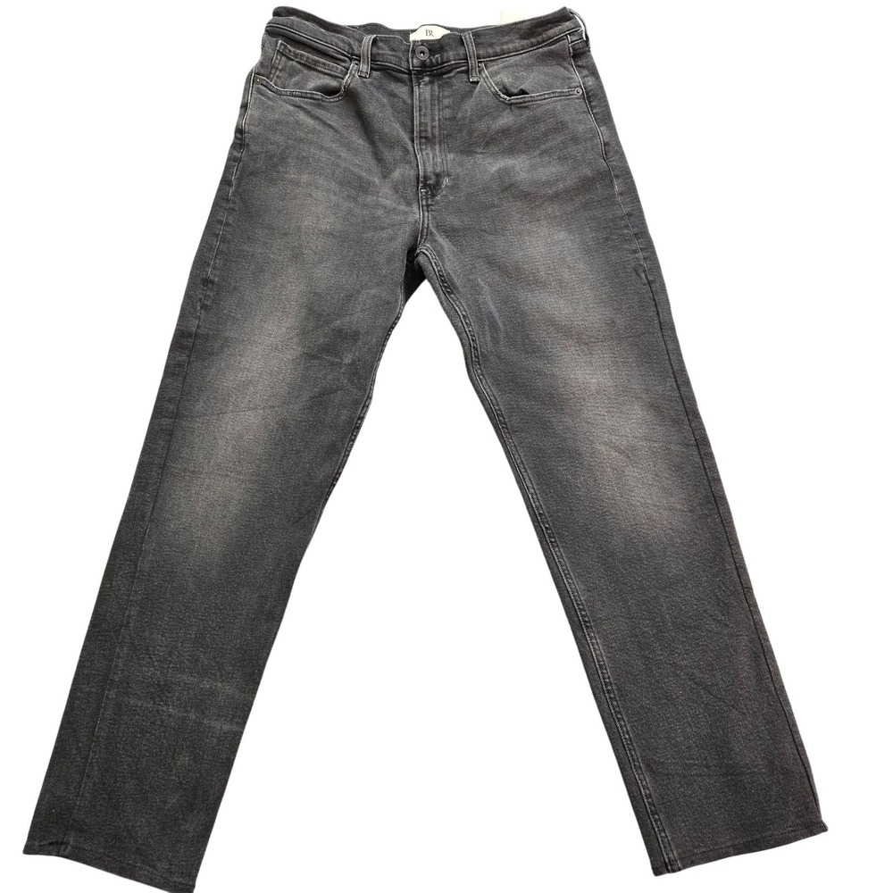 Banana Republic Jeans Mens 32x28 Actual Sz Gray Straight Classic Denim Authentic